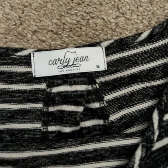 CJLA Striped Button Back Top - Picture 3 of 5